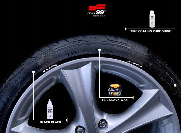 Soft99 Black Black Hard Tire Coat Powłoka do opon