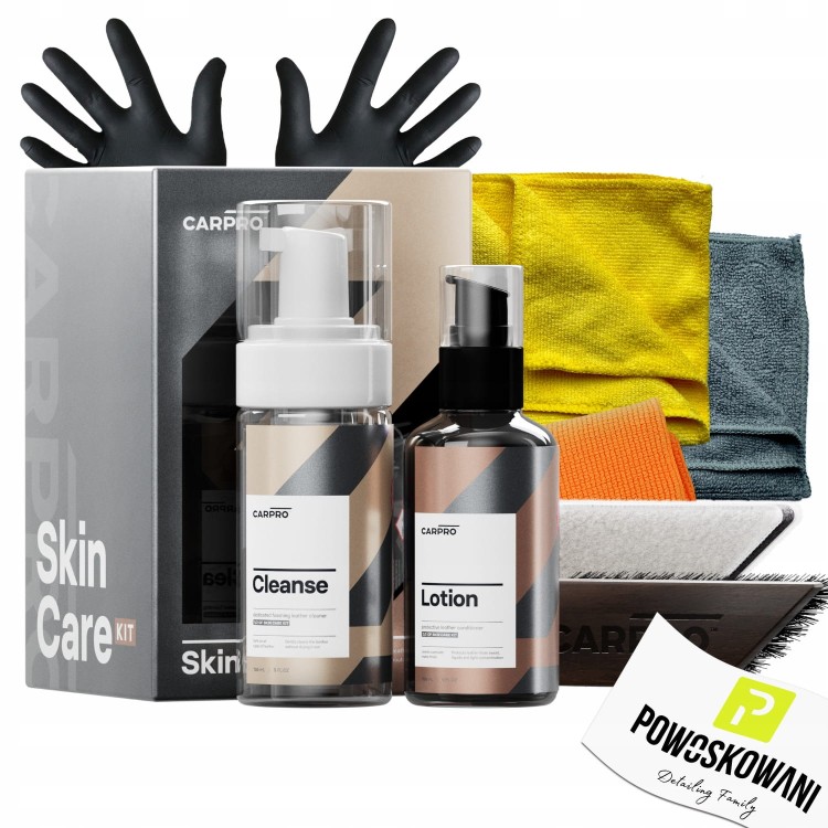 CarPro SkinCare Leather Kit zestaw do czyszczenia i zabezpieczenia skóry