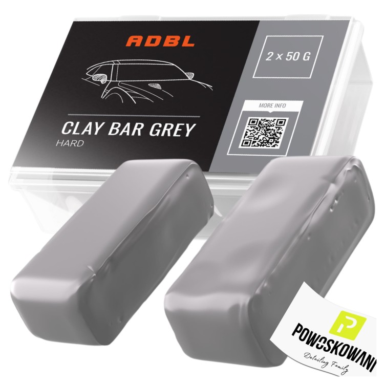 adbl clay bar grey hard twarda glinka do lakieru zestaw