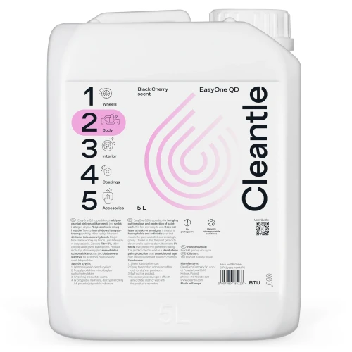 Cleantle EASYONE QD 5L szybki quick detailer do lakieru