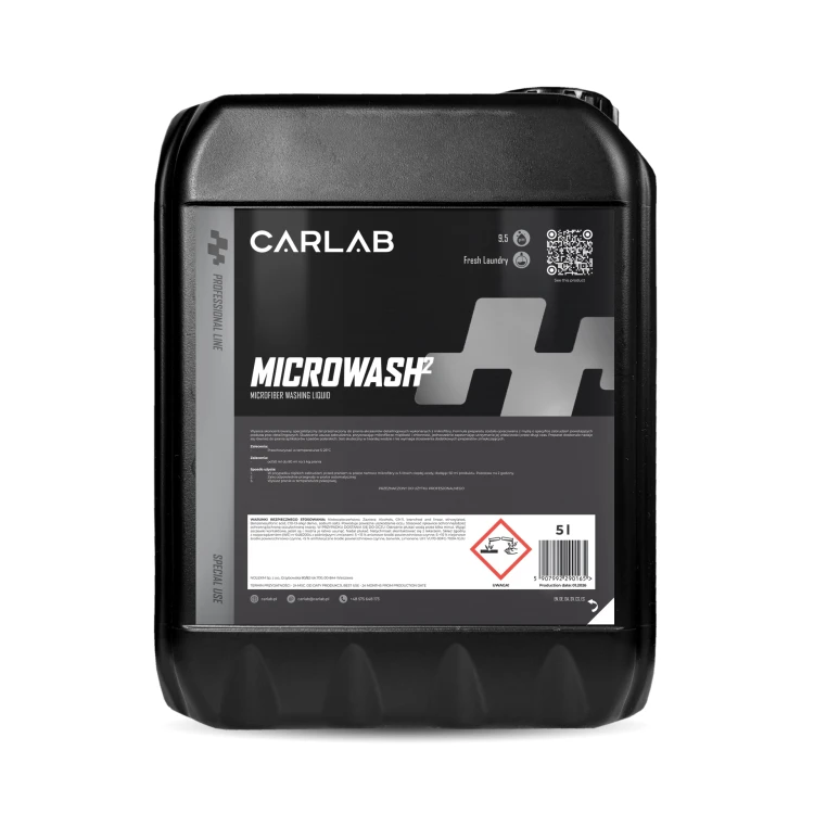 carlab pro microwash 5000 ml płyn do prania mikrofibr