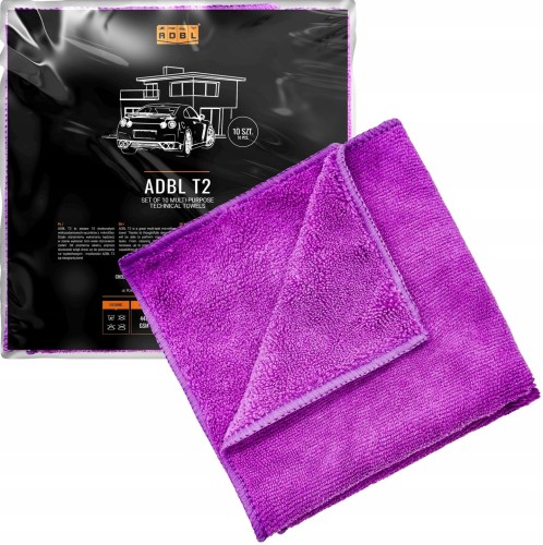ADBL T2 Zestaw Miękkich Mikrofibr 10 szt. 30x30cm