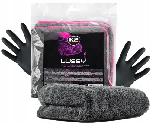 K2 LUSSY PRO Puszysta MIKROFIBRA RĘCZNIK do auta samochodu 40x40cm 1200gsm